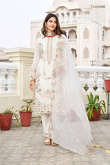 Adorable Georgette Viscose Linen Pant suit with Dupatta