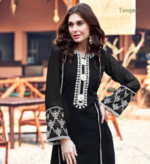 Luxury Georgette Viscose Linen Pant Suit With Dupatta