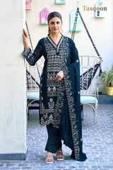Exclusive Georgette Pant suit with Organza Dupatta